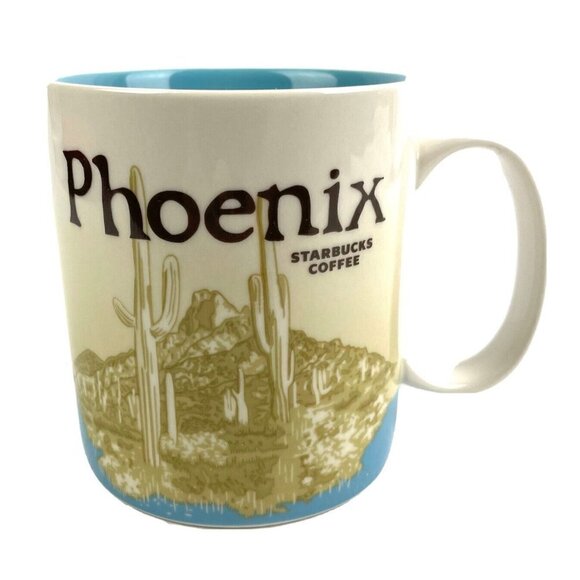 Starbucks Phoenix Global Icon Collector Series Coffee Mug Cup 16 Ounce 2012 - Picture 1 of 8